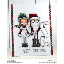 Stamping Bella ODDBALL SANTA AND THE MISSUS Rubber Stamp Set