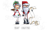 Stamping Bella ODDBALL SANTA AND THE MISSUS Rubber Stamp Set