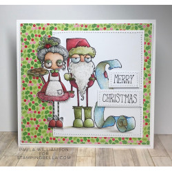 Stamping Bella ODDBALL SANTA AND THE MISSUS Rubber Stamp Set