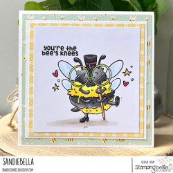 Stamping Bella BUZZY BEE TAP DANCING Rubber Stamp