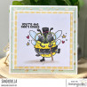Stamping Bella BUZZY BEE TAP DANCING Rubber Stamp