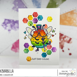 Stamping Bella BUZZY BEE TAP DANCING Rubber Stamp