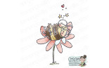 Stamping Bella BUZZY BEE SNOOZING Rubber Stamp