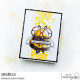 Stamping Bella BUZZY BEE HOLDING A FLOWER Rubber Stamp