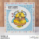Stamping Bella BUZZY BEE HOLDING A FLOWER Rubber Stamp