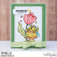 Stamping Bella BUZZY BEE AND A TULIP Rubber Stamp