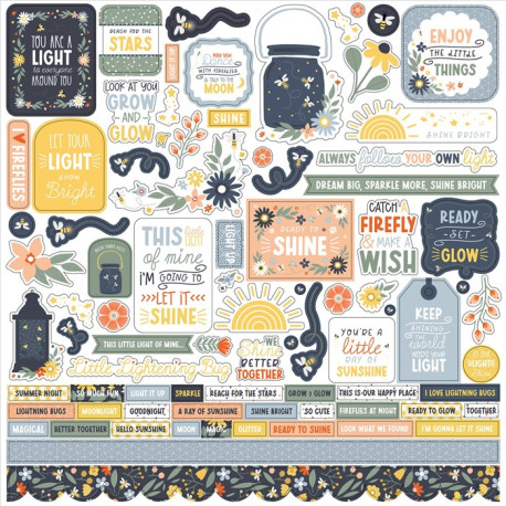 Echo Park Firefly Element Sticker 30x30cm