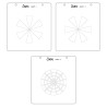 Sizzix Layered Stencils 3pz - Color Wheel by Eileen Hull 666879