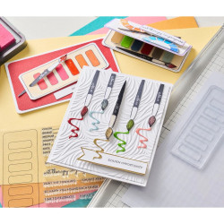 Sizzix A5 Clear Stamps Set 24pz - Swatch Cards by Eileen Hull 666881