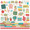 Simple Stories Book Fair Cardstock Stickers 30x30cm