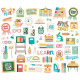 Simple Stories Book Fair Bits & Pieces 60pz