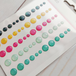 Simple Stories Crafty Babe Glitter Enamel Dots