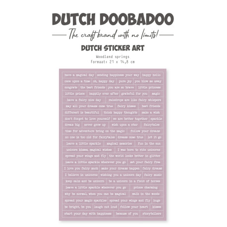 Dutch Doobadoo Dutch Sticker Art A5 Woodland Springs