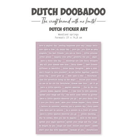 Dutch Doobadoo Dutch Sticker Art A5 Woodland Springs