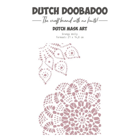 Dutch Doobadoo Woodland Springs Ducth Mask Art A5 Grunge Doily