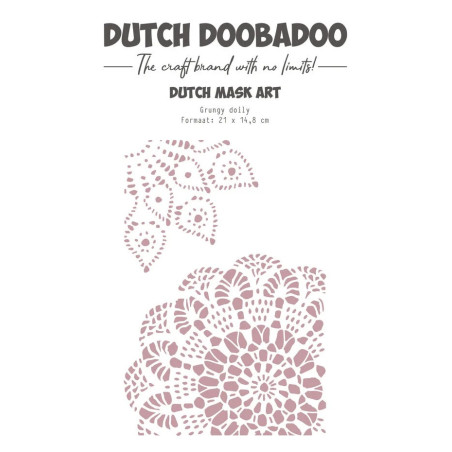 Dutch Doobadoo Woodland Springs Ducth Mask Art A5 Grunge Doily