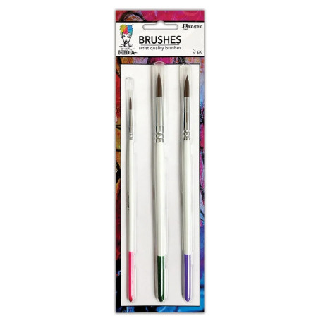 Ranger Dina Wakley Media Soft Bristle Brush Set 3pz (2, 8, 12)