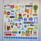 Echo Park Born To Travel Element Sticker 30x30cm