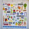 Echo Park Born To Travel Element Sticker 30x30cm