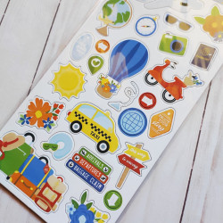 Echo Park Born To Travel Chipboard Accents