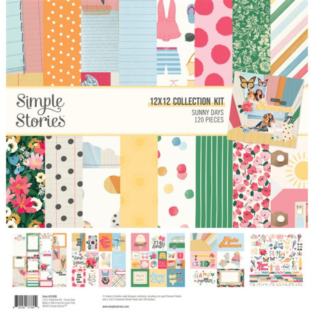 Simple Stories Sunny Days Collection Kit 30x30cm