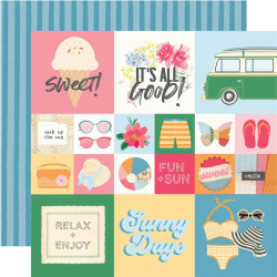 Simple Stories Sunny Days Collection Kit 30x30cm