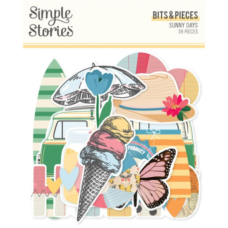 Simple Stories Sunny Days Bits & Pieces 59pz