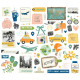 Simple Stories Happy Travels Bits & Pieces 56pz