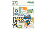 Simple Stories Happy Travels Journal Bits & Pieces 35pz