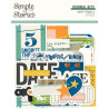 Simple Stories Happy Travels Journal Bits & Pieces 35pz