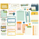 Simple Stories Happy Travels Journal Bits & Pieces 35pz