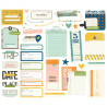 Simple Stories Happy Travels Journal Bits & Pieces 35pz