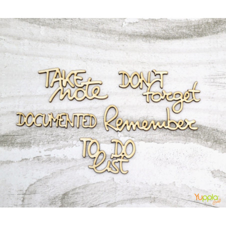 YupplaCraft Legnetti Frasi Don't Forget