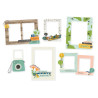 Simple Stories Happy Travels Chipboard Frames 6pz