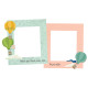 Simple Stories Happy Travels Chipboard Frames 6pz