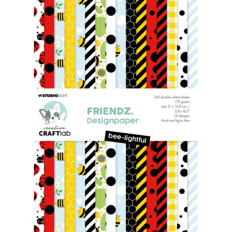 StudioLight Paper Pad Friendz Bee-Lightful