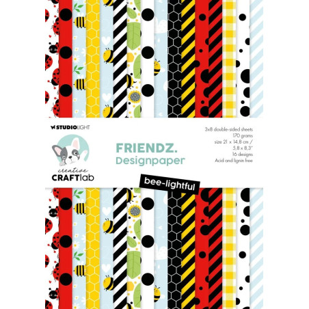 StudioLight Paper Pad Friendz Bee-Lightful
