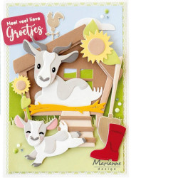 Marianne Design Collectables Animal Shed by Marleen