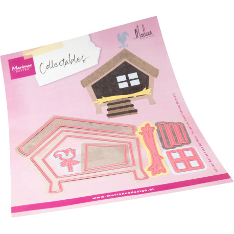 Marianne Design Collectables Animal Shed by Marleen