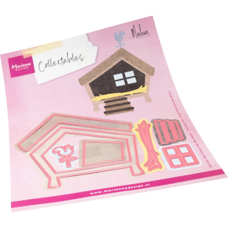 Marianne Design Collectables Animal Shed by Marleen