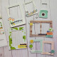 Simple Stories Happy Travels Chipboard Frames 6pz