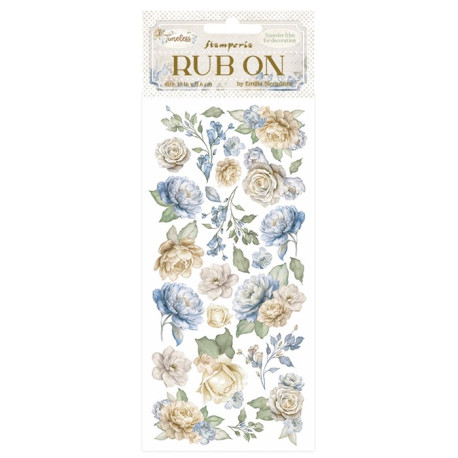 Stamperia Timeless Rub-On Flowers