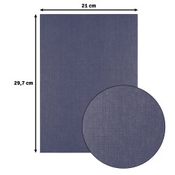 10 fogli Cartoncino Trama Lino A4 EGGPLANT 250 gsm