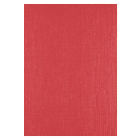 10 fogli Cartoncino Trama Lino A4 POPPY 250 gsm