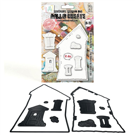 Aall&Create Cutting Dies Topsy-Turvy Home 099
