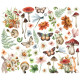 Simple Stories Simple Vintage Woodlands Floral Bits & Pieces 33pz