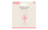 Crafter's Companion Silhouette Metal Die/Stamp/Stencil Set Beauty in Every Step