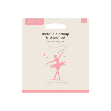 Crafter's Companion Silhouette Metal Die/Stamp/Stencil Set Beauty in Every Step