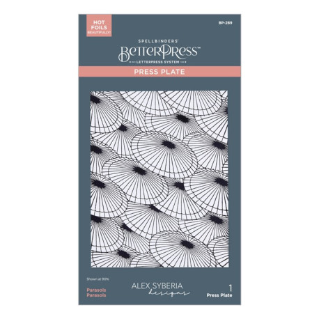 Spellbinders Parasols BetterPress Plate
