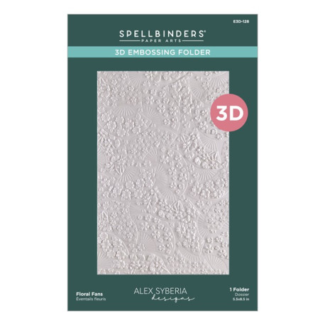 Spellbinders Floral Fans 3D Embossing Folder